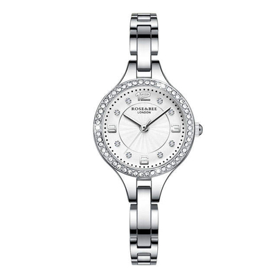 Water Resistant Hannah Martin 4051 Luxury Women's Diamond Belt Wristwatch Steel Ladies Quartz Watches Slim Classic